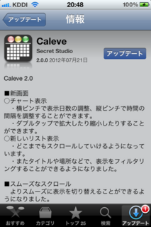 Caleve 2.0.0 アップデート1